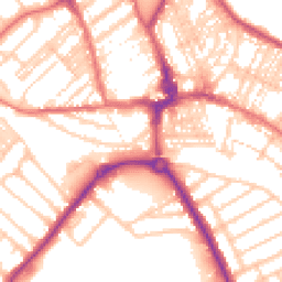 Daytime road noise heatmap for NE26 2JP