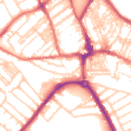 Daytime road noise heatmap for NE26 2JT