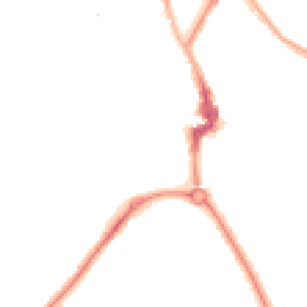 Night-time road noise heatmap for NE26 2JT