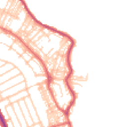 Daytime road noise heatmap for NE26 2PN