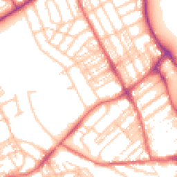 Daytime road noise heatmap for NE26 3AN