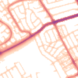 Daytime road noise heatmap for NE26 3AT