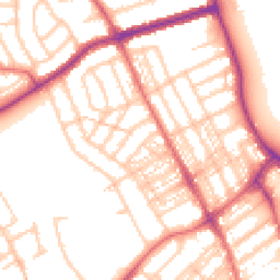 Daytime road noise heatmap for NE26 3BD
