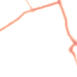 Night-time road noise heatmap for NE26 3BD