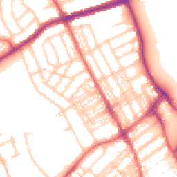 Daytime road noise heatmap for NE26 3BE
