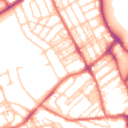 Daytime road noise heatmap for NE26 3BJ