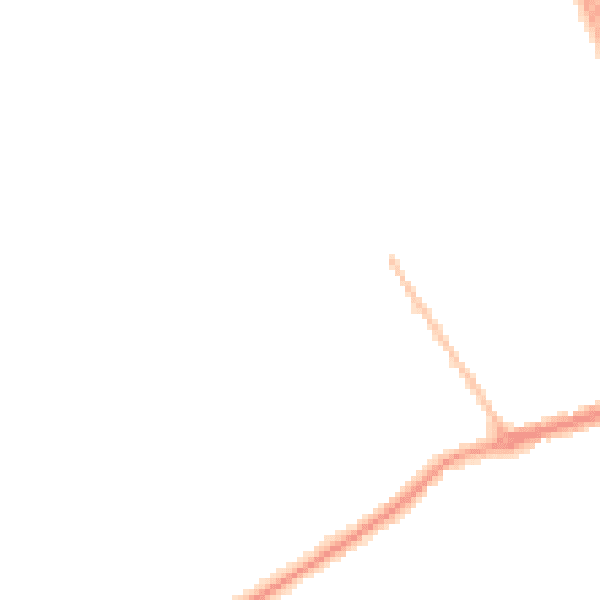 Night-time road noise heatmap for NE26 3EG