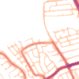 Daytime road noise heatmap for NE26 3HA