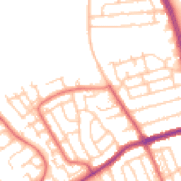 Daytime road noise heatmap for NE26 3HP
