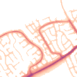 Daytime road noise heatmap for NE26 3JH