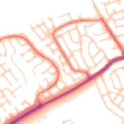 Daytime road noise heatmap for NE26 3JJ