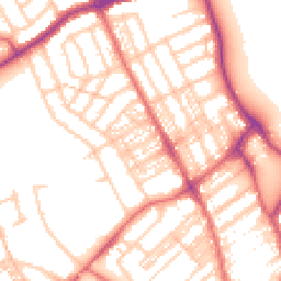 Daytime road noise heatmap for NE26 3LY