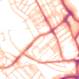 Daytime road noise heatmap for NE26 3NE