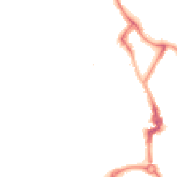 Night-time road noise heatmap for NE26 3PJ