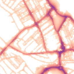 Daytime road noise heatmap for NE26 3PN