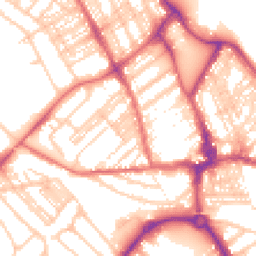 Daytime road noise heatmap for NE26 3PP