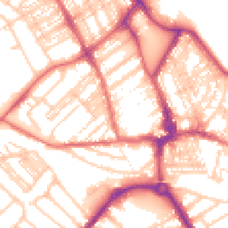 Daytime road noise heatmap for NE26 3QN