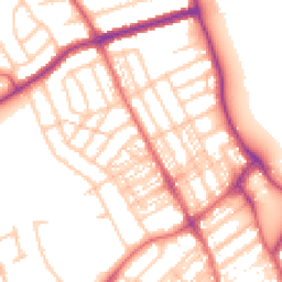 Daytime road noise heatmap for NE26 3SE