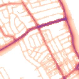 Daytime road noise heatmap for NE26 3TA
