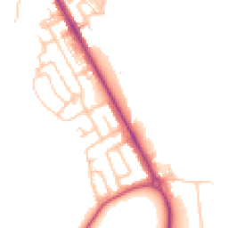 Daytime road noise heatmap for NE26 4BU
