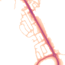 Daytime road noise heatmap for NE26 4BY