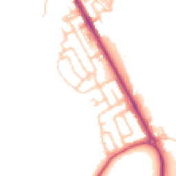 Daytime road noise heatmap for NE26 4DB