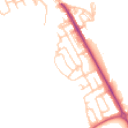 Daytime road noise heatmap for NE26 4DD