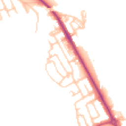 Daytime road noise heatmap for NE26 4DG
