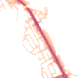 Daytime road noise heatmap for NE26 4DJ