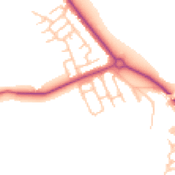 Daytime road noise heatmap for NE26 4HN