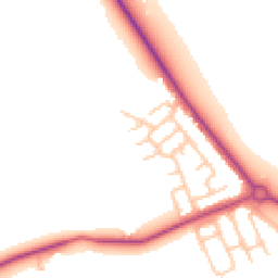 Daytime road noise heatmap for NE26 4JD