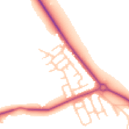 Daytime road noise heatmap for NE26 4JF