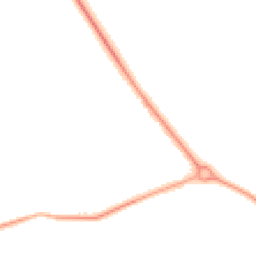 Night-time road noise heatmap for NE26 4JF