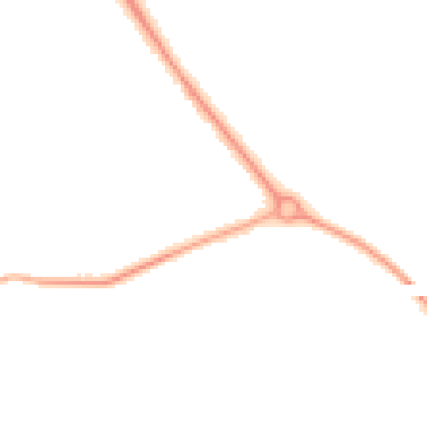 Night-time road noise heatmap for NE26 4JH