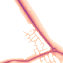 Daytime road noise heatmap for NE26 4JS