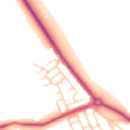 Daytime road noise heatmap for NE26 4JU