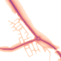 Daytime road noise heatmap for NE26 4JY