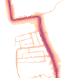 Daytime road noise heatmap for NE26 4NN