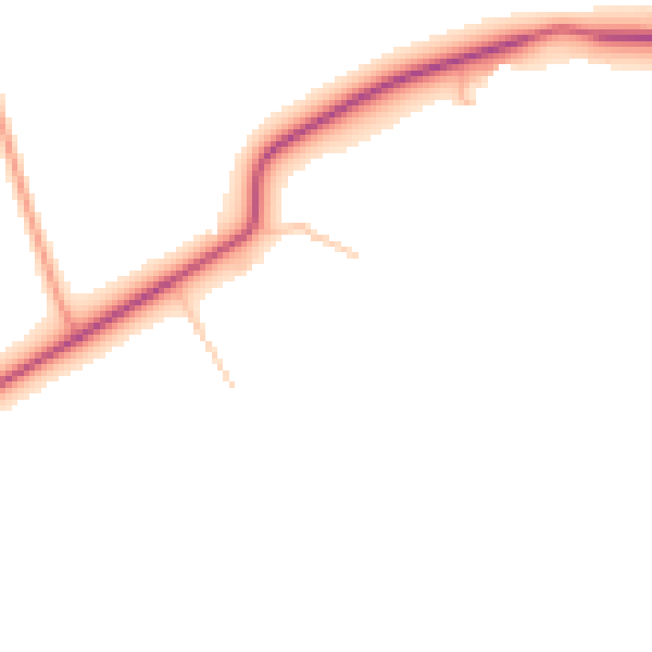 Daytime road noise heatmap for NE26 4QS
