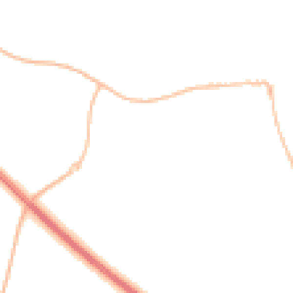 Night-time road noise heatmap for NE27 0AX
