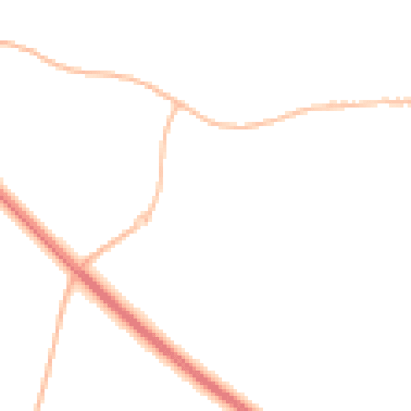 Night-time road noise heatmap for NE27 0AZ