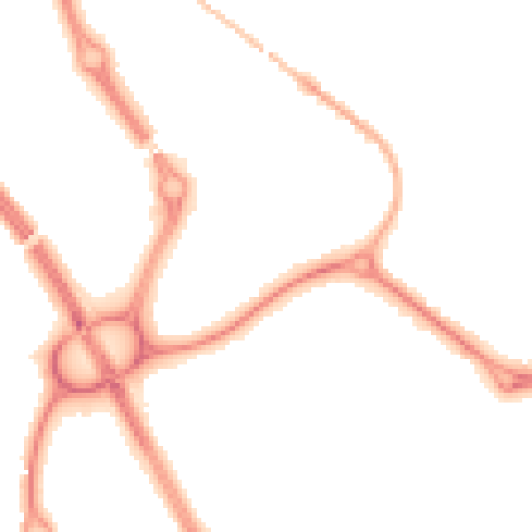 Night-time road noise heatmap for NE27 0BE