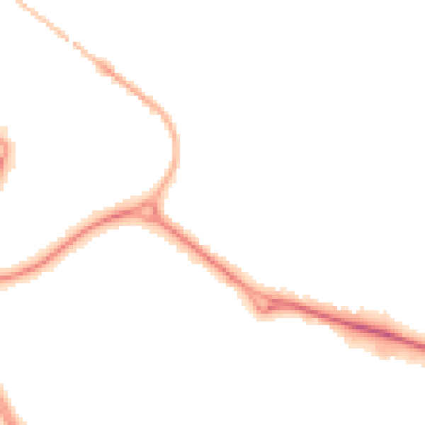 Night-time road noise heatmap for NE27 0BH
