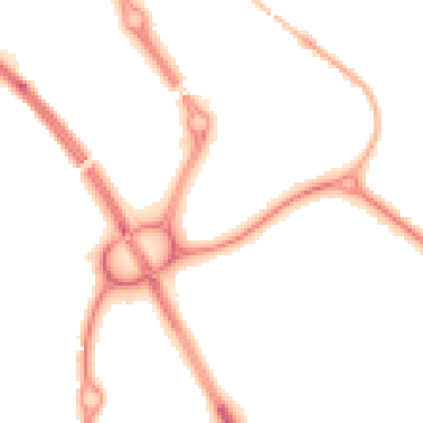 Night-time road noise heatmap for NE27 0BU
