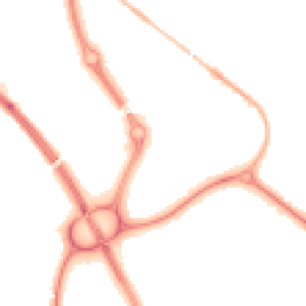 Night-time road noise heatmap for NE27 0BW