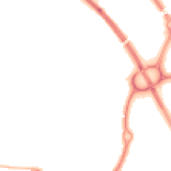 Night-time road noise heatmap for NE27 0DJ
