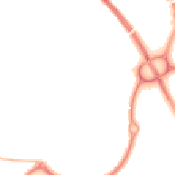 Night-time road noise heatmap for NE27 0DQ