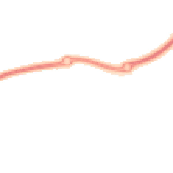 Night-time road noise heatmap for NE27 0DR