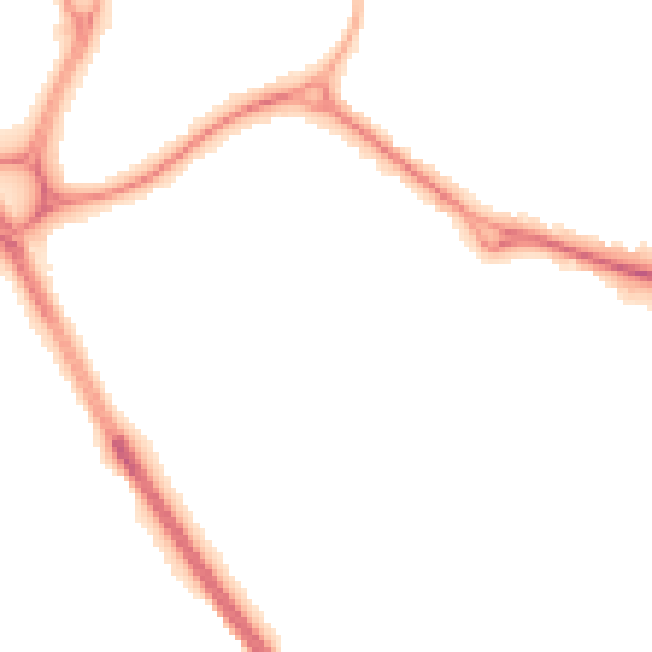 Night-time road noise heatmap for NE27 0DW