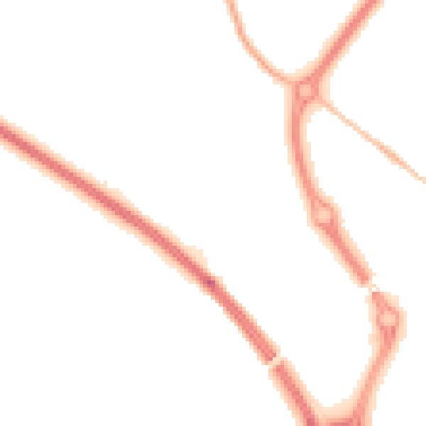 Night-time road noise heatmap for NE27 0GU